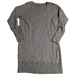 Athleta Gray Long Sleeve Dress Tunic Sweatshirt Stretch Size‎ M